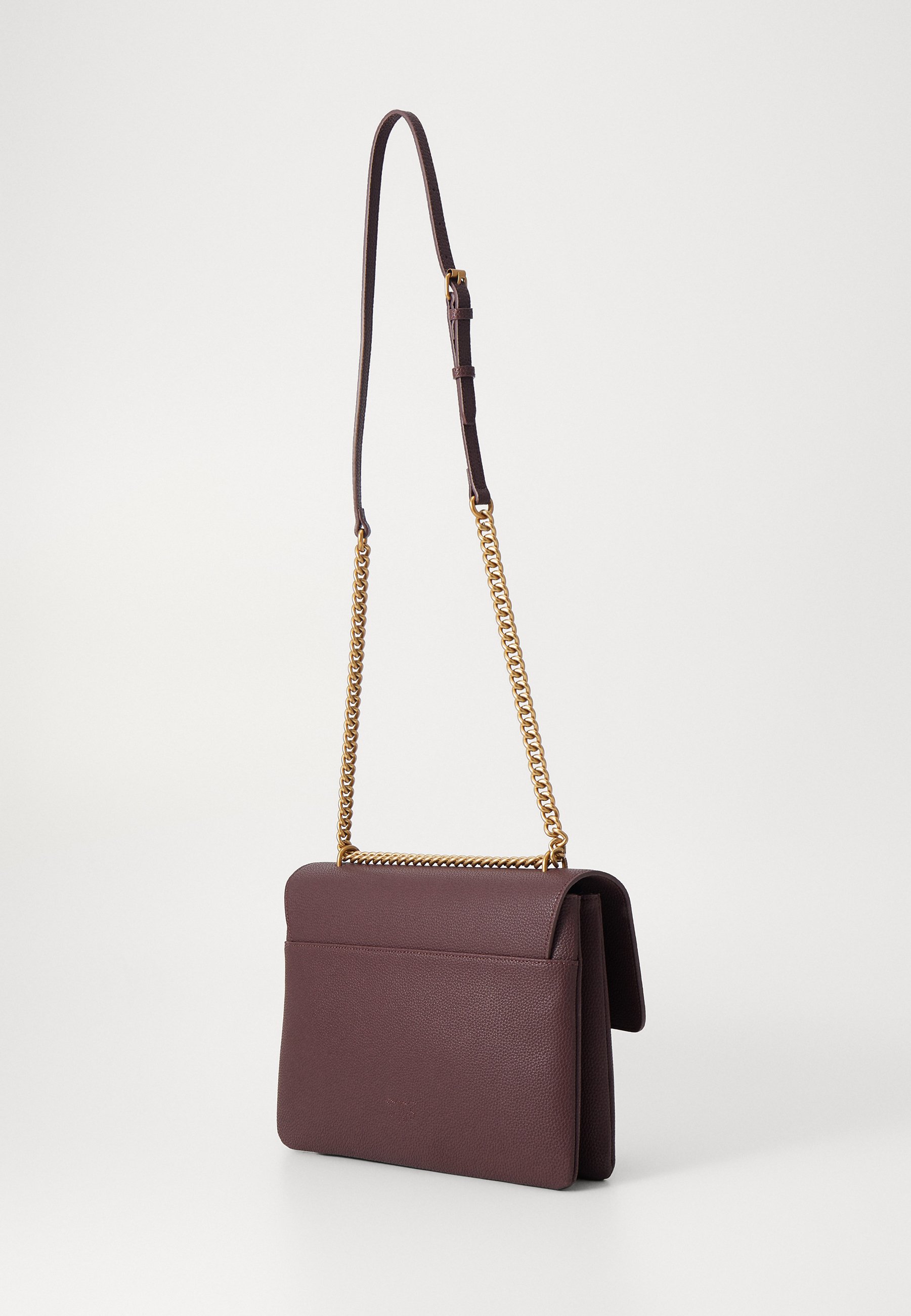 Pinko LOVE SOFT BIG BOTTALATA - Cross body bag - chocolate