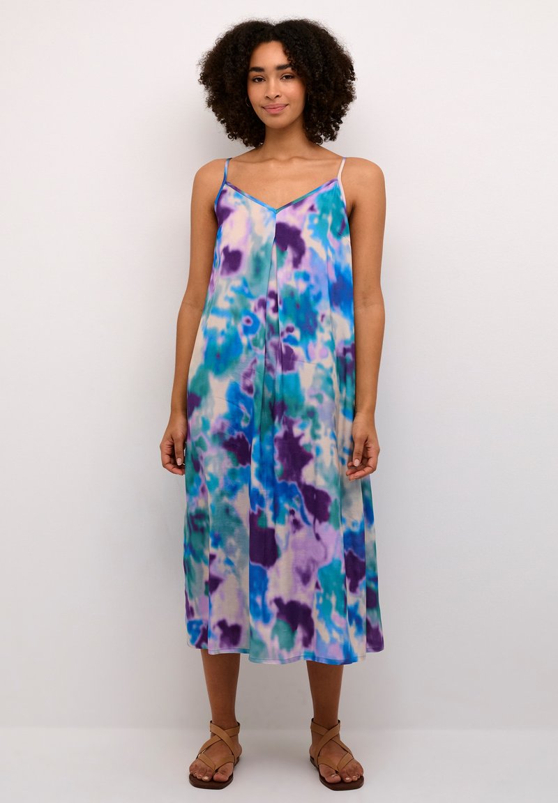 Kaffe KAABBY - Denní šaty - purple green blue print