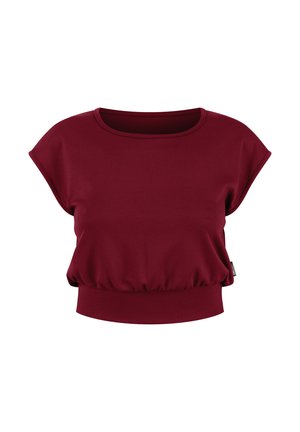 Smilodox, CROP SHIRT JORINA - T-shirt basique - bordeaux