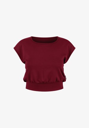 Smilodox, CROP SHIRT JORINA - Camiseta básica - bordeaux