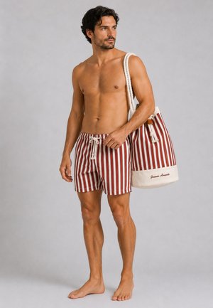 Gassa d’Amante, BADESHORTS & STRANDTASCHE (2TLG. SET) ALASSIO UNISEX - Badeshorts - rot-rot