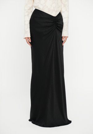 BARBARA SKIRT - Maxisukňa - black