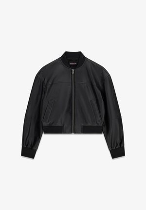 Guess, BOMBERJACKE AUS KUNSTLEDER - Veste en similicuir - schwarz