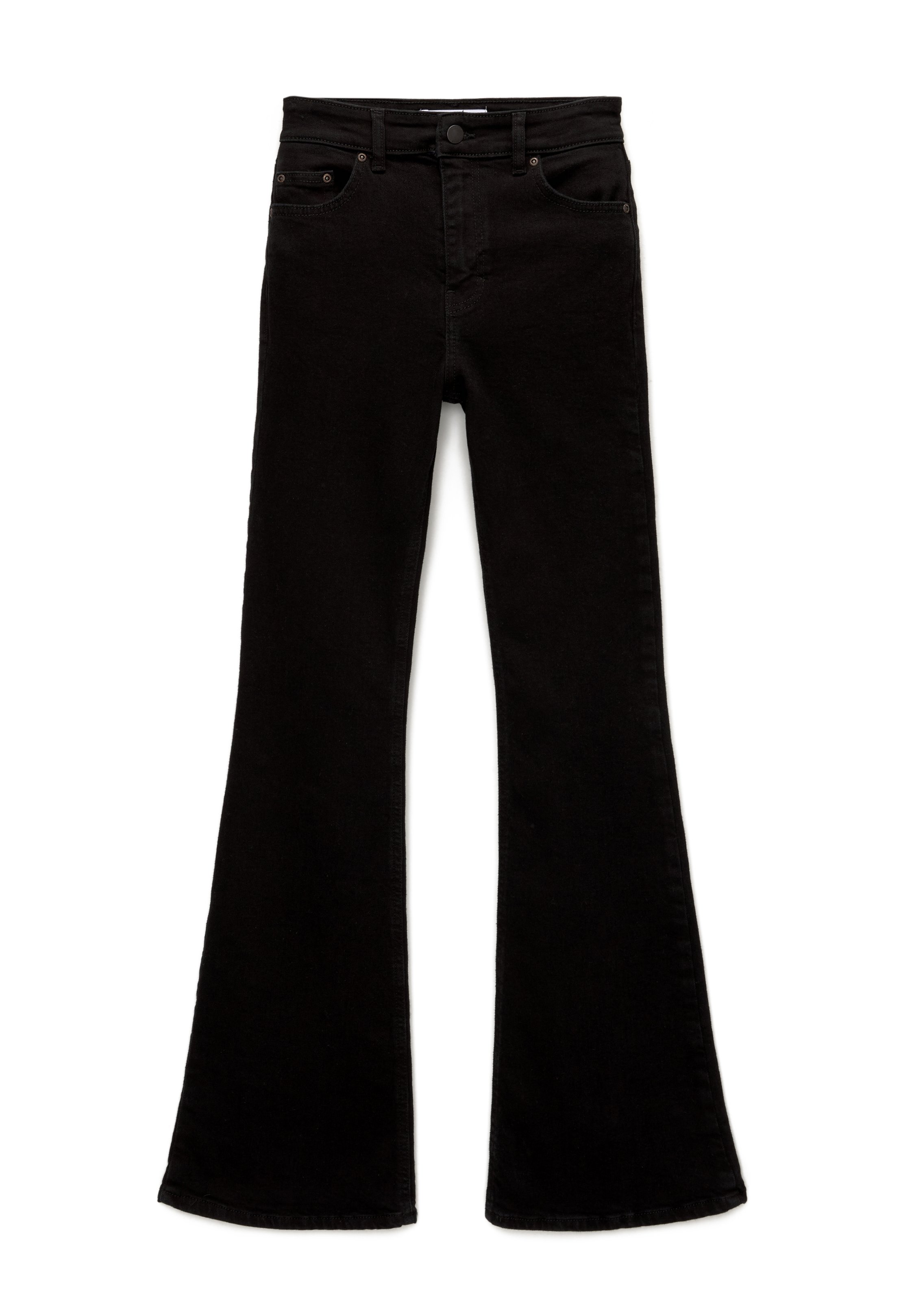 Black flared jeans
