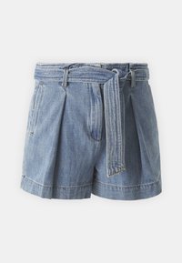 ONLJENNA BELTED - Farmer rövidnadrágok - light blue