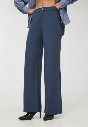 Terranova WIDE LEG - Pantaloni - blu scuro