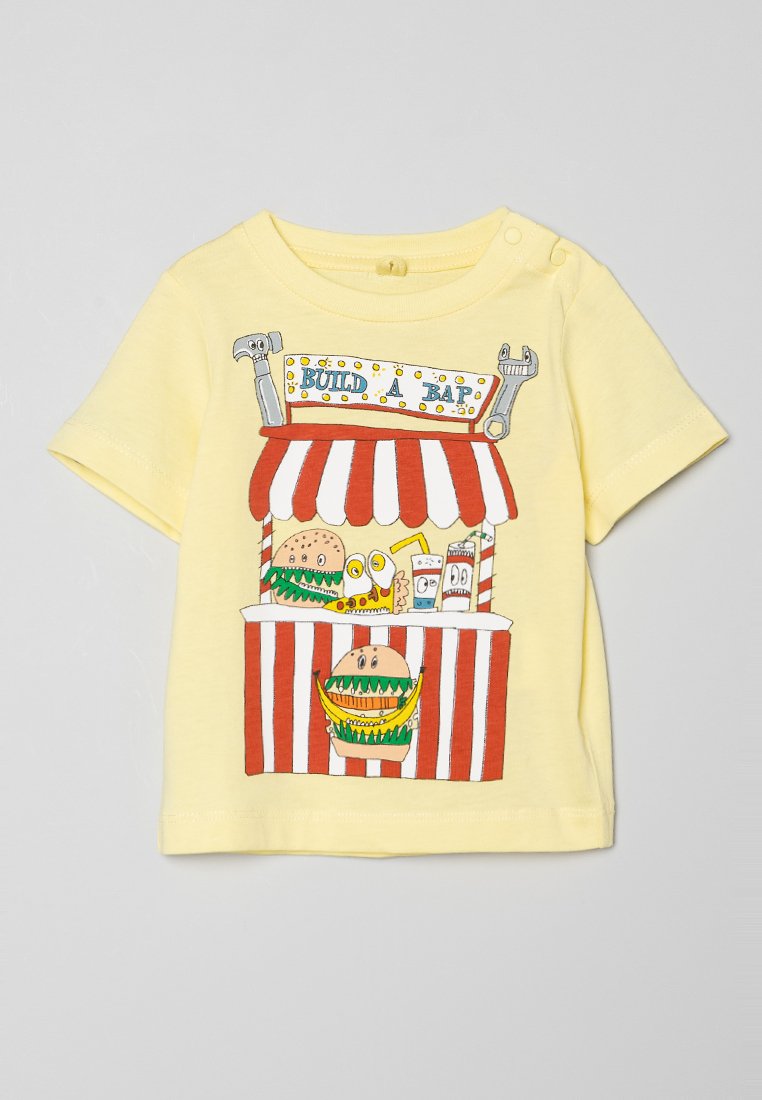 Stella McCartney Kids T-shirt print geel Stella McCartney Kids T-shirt print geel