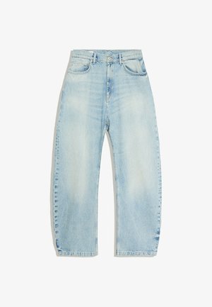 Bershka, TWISTED BARREL - JEANS - Jeans baggy - light blue