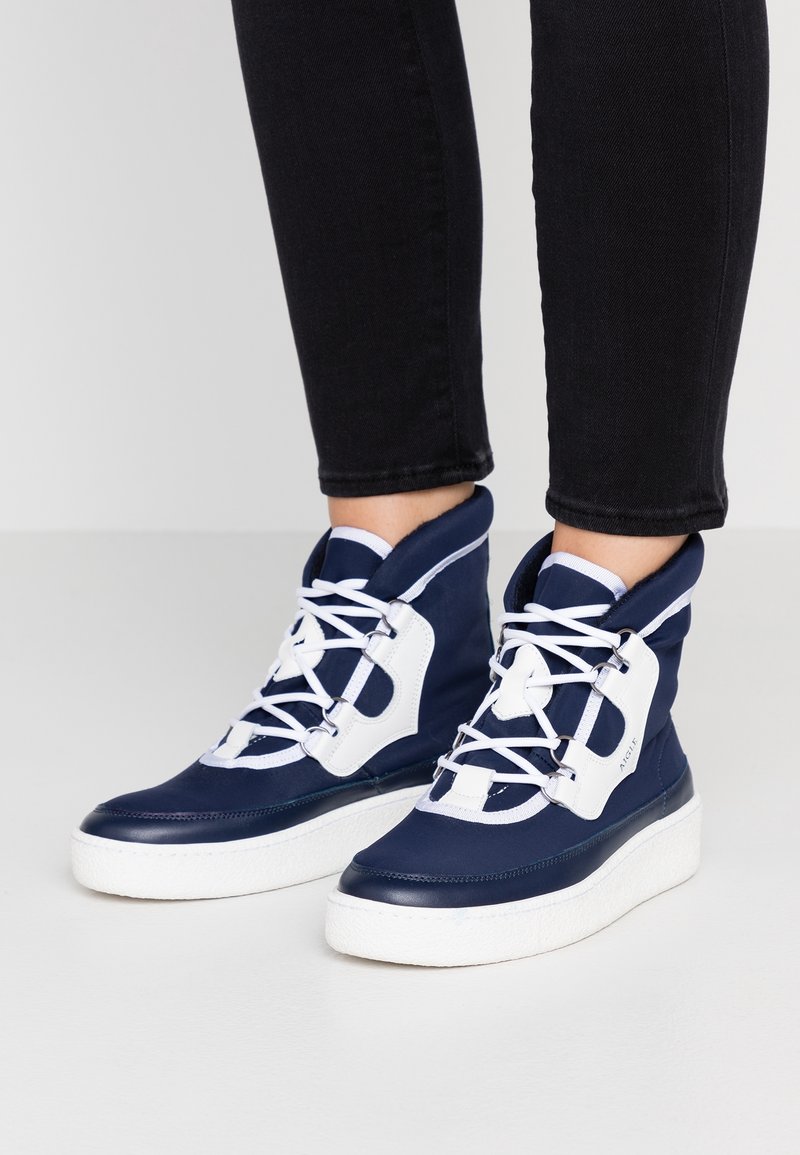 Aigle Botines con plataforma - dark blue