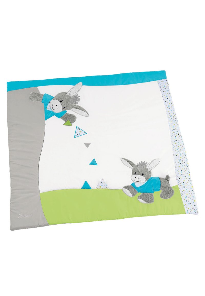 Collant Bébé Garçon Sterntaler Erik - Taille 68, Mélange Coton élastique, Semelle ABS (gris/turquoise)