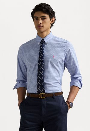 SLIM FIT STRETCH POPLIN SHIRT - Button down-skjorte - blue/pink multi