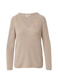 AUS MIT V-AUSSCHNITT - Vesta - beige