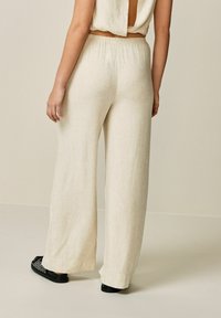 Next TIE WAIST WIDE LEG TALL - Püksid - natural