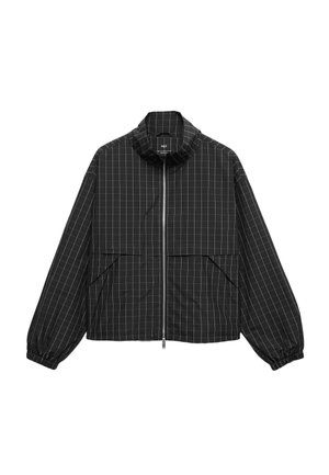 Marks & Spencer, CHECKED FUNNEL NECK WINDBREAKER JACKET - Let jakke / Sommerjakker - black