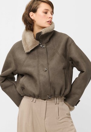 FUCHS SCHMITT, STYLE FLIEGERBLOUSON OAKLAND - Faux leather jacket - brown