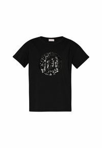 WITH SEQUINS - T-shirt con stampa - black