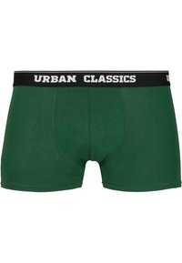 Urban Classics 5 PACK - Uske bokserice - wht dgrn char logo aop blk