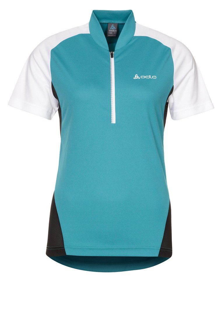 ODLO ACTION - Sport T-shirt - capri breeze/white/black/turquoise -  Zalando.nl