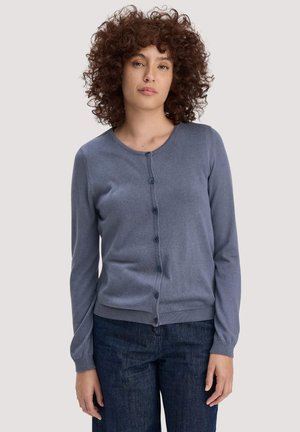Strickjacke - schieferblau