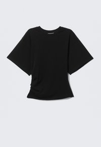 DRAPED - T-shirt básica - black