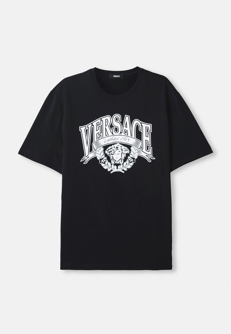 Versace T-shirt print zwart