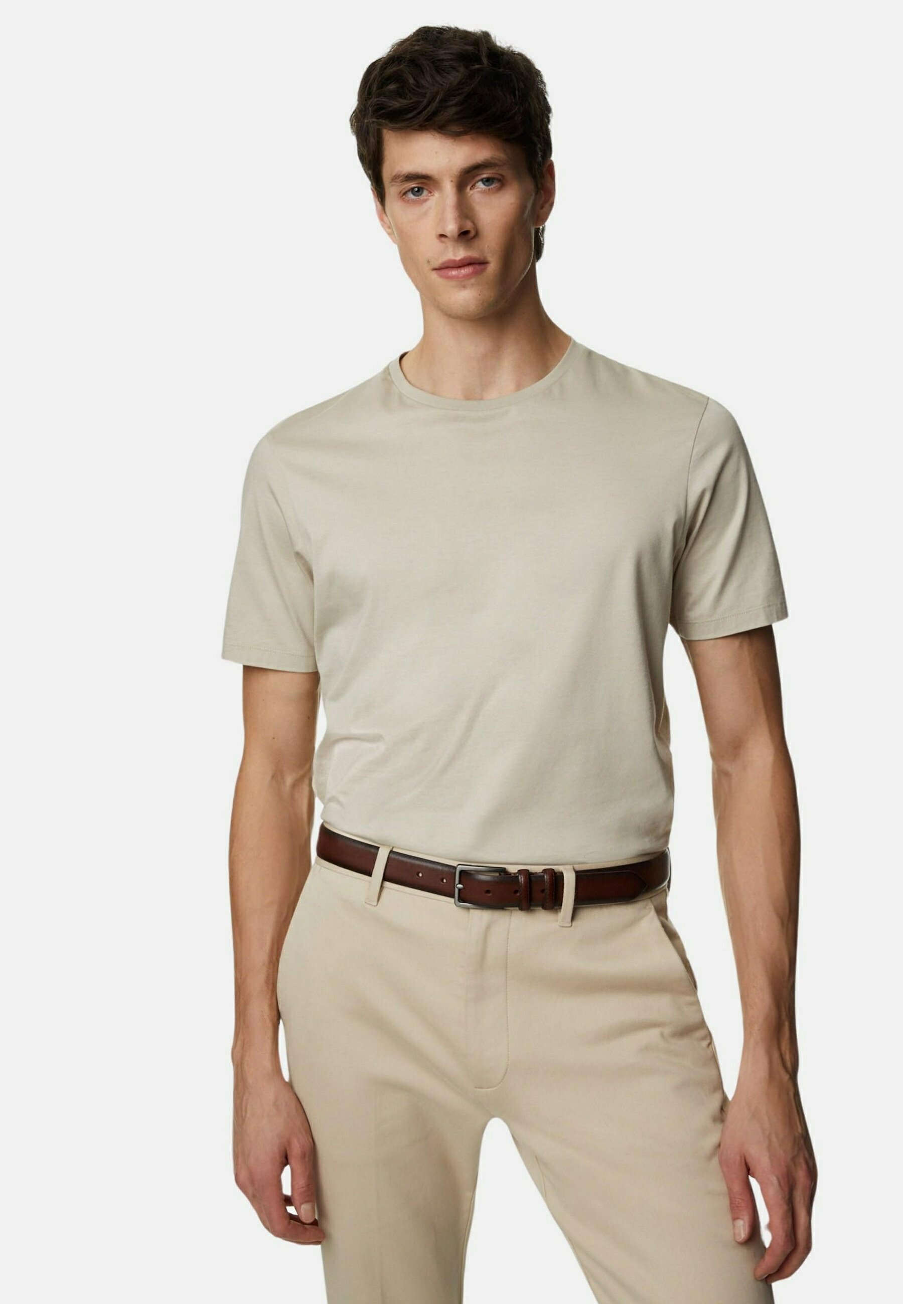 Ralph Lauren Sport - T‑Shirt vert col V 100 % coton, logo violet - Taille S petite - Femme. - Label Emmaüs