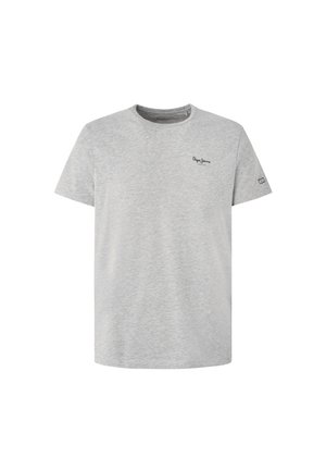 Hall hall erksinine T-särk lühikeste varrukatega, ümar kaelus ja väike logo vasakul ees. Pehme tekstuur ja lõdvestatud istuvus.