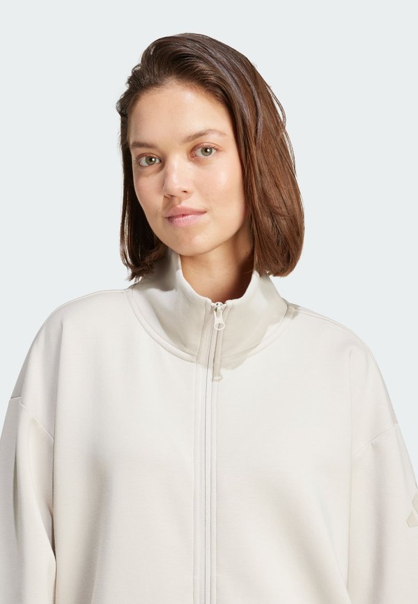 SOFT LUX LOOSE FULL-ZIP - Zip-up sweatshirt - beige2