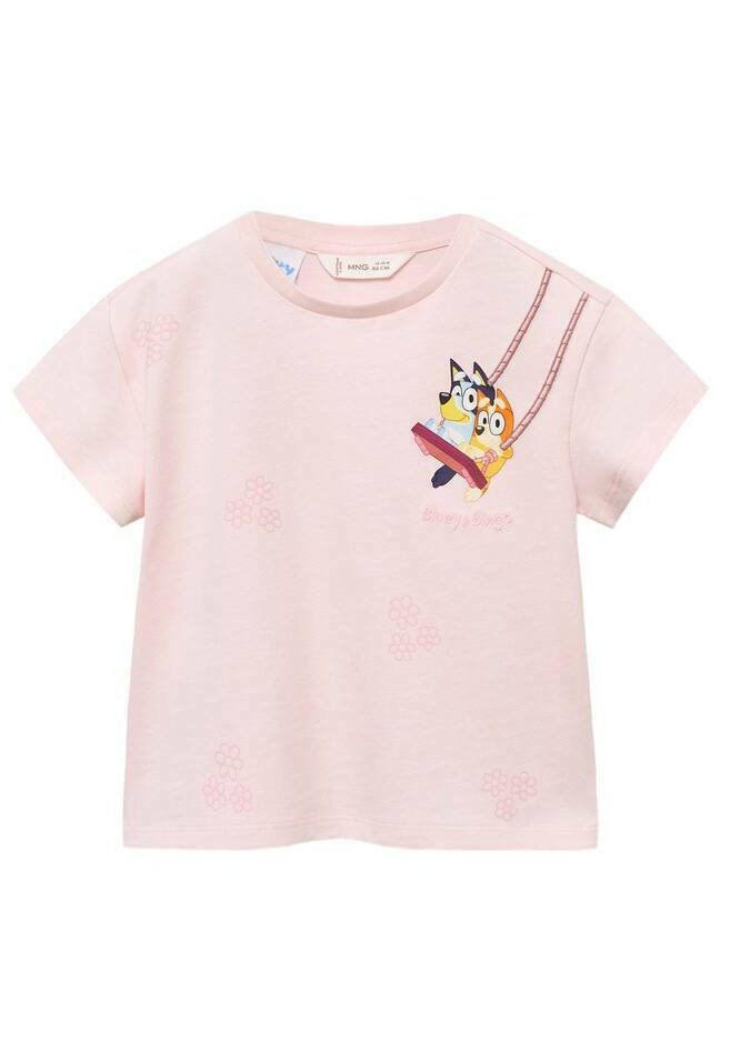 Mango Kids Triko s potiskem - pink