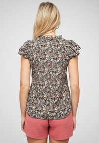 Cloud 5ive MIT KNOPFLEISTE UND BLUMEN - Blúz - black