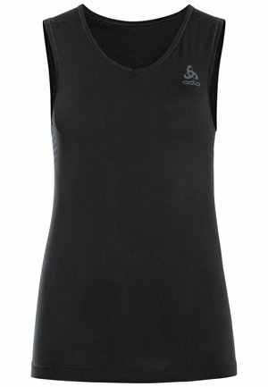 V-NECK SINGLET PERFORMANCE - Caraco - black