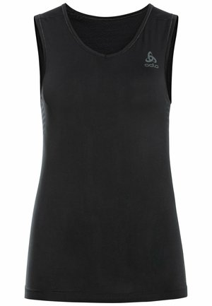 V-NECK SINGLET PERFORMANCE - Caraco - black