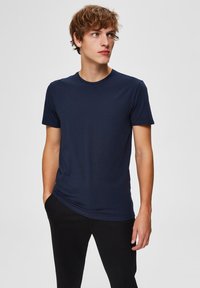 Selected Homme - T-shirt basique - navy blazer Image miniature 1