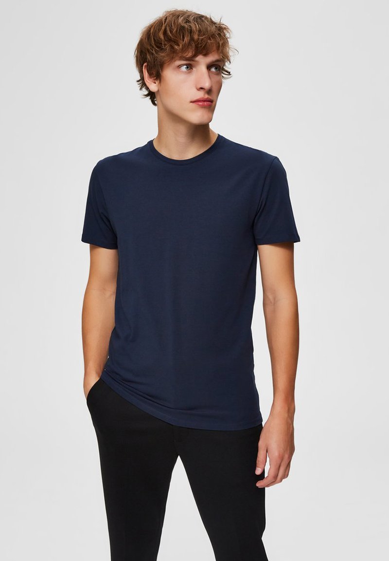 Selected Homme - T-shirt basique - navy blazer, Agrandir