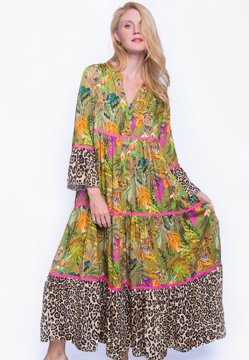 Emily van den Bergh Maxikleid multi tiger/khaki Zalando.at Emily van den Bergh Maxikleid multi tiger/khaki Zalando.at