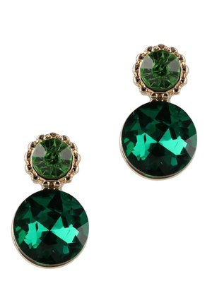 PINS - Oorbellen - gold tone and green
