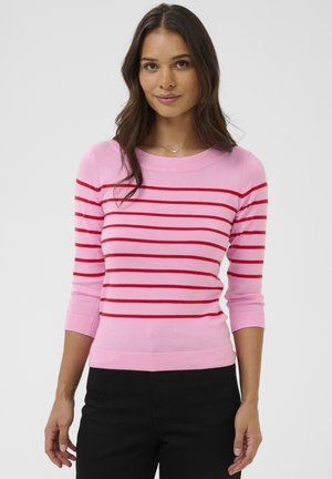 KALIZZA - Maglione - pink frosting red stripes
