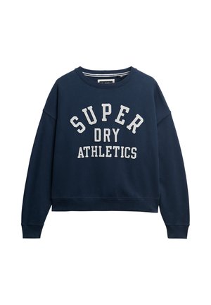 Superdry & Co, ATHLETIC ESSENTIALS RELAXED APPLIQUE - Sweatshirt - richest navy