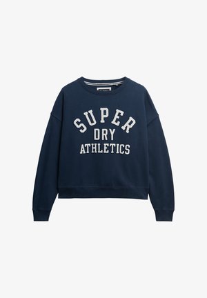 Superdry & Co, ATHLETIC ESSENTIALS RELAXED APPLIQUE - Sweatshirt - richest navy