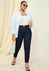 Friends Like These PLUS SIZE FIT - ELASTICATED WAIST  - Uske traperice - dark blue