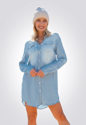 BUTTON DOWN MINI - Vestido camisero - blue denim