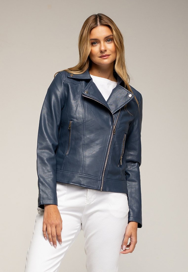 Tantra Imitatieleren jas blauw