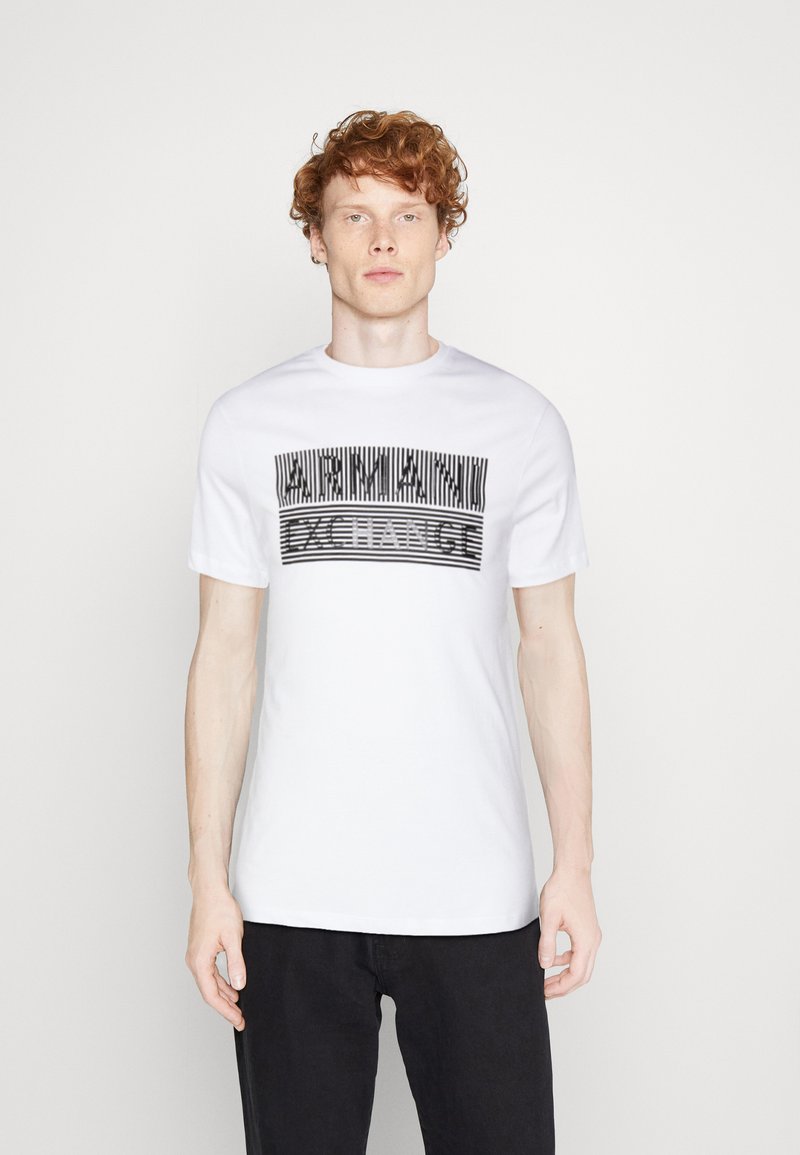 Armani Exchange White Polyester T-Shirt