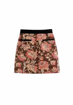 Love & Roses, FLORAL TAPESTRY MINI SKIRT - A-Linien-Rock - multi