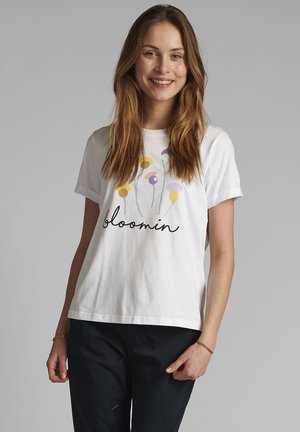 Print T-shirt - bright white