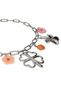 My Jewellery BOTANICAL CHARM WITH CLOVER AND FLOWERS - Collana - zilverkleurig