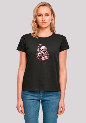 COZY WINTER SKELETT - T-Shirt print - schwarz