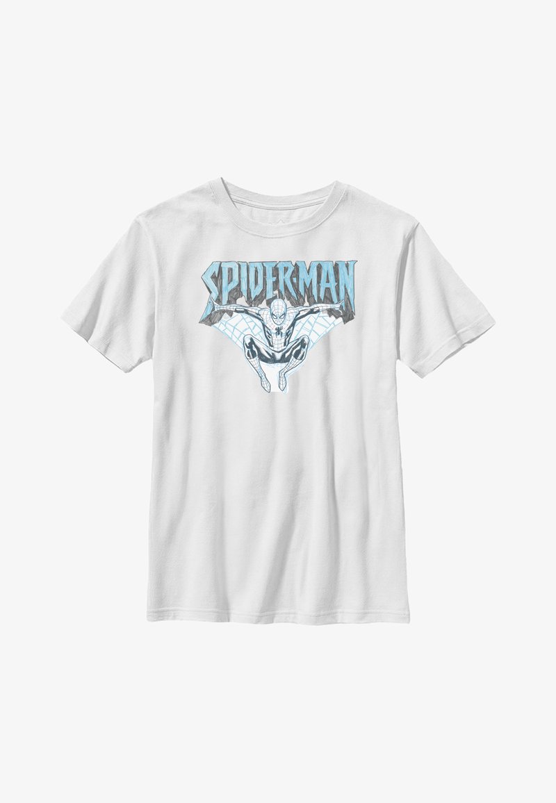 Marvel SPIDER MAN CLASSIC PENCIL WEBS - Camiseta estampada - white
