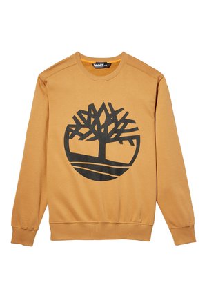 Timberland, TREE LOGO CREW NECK  - Felpa - wheat boot/black