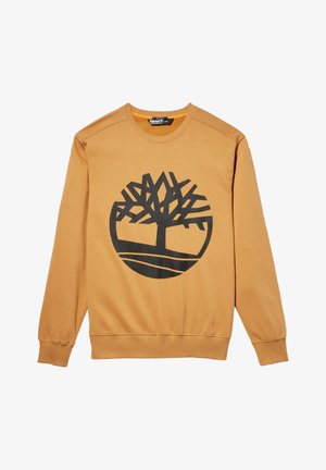 Timberland, TREE LOGO CREW NECK - Felpa - wheat boot/black